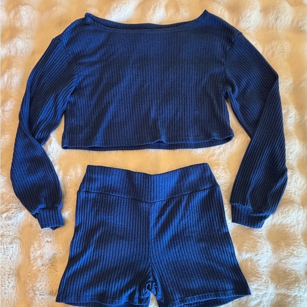 SHEIN Royal Blue Knit Top